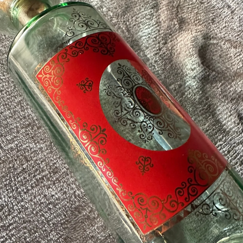 vintage Old Fitzgerald bourbon glass decanter